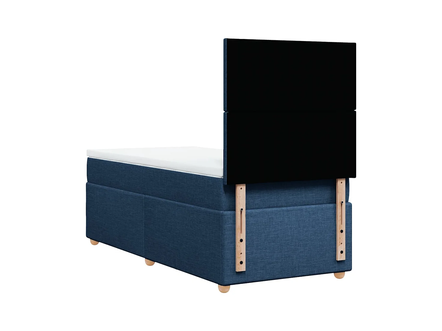 Cama com molas/colchão 100x200 cm tecido azul