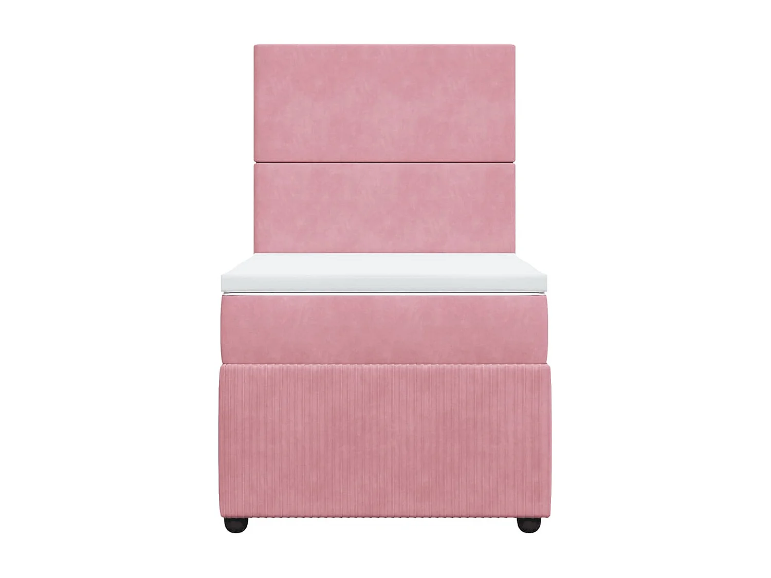 Sommier à lattes de lit et matelas Rose 80x200 cm Velours