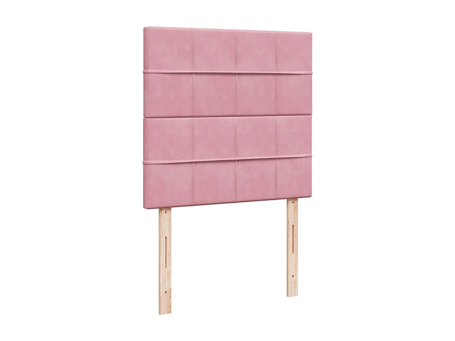 Cama box spring con colchón terciopelo rosa 90x200 cm
