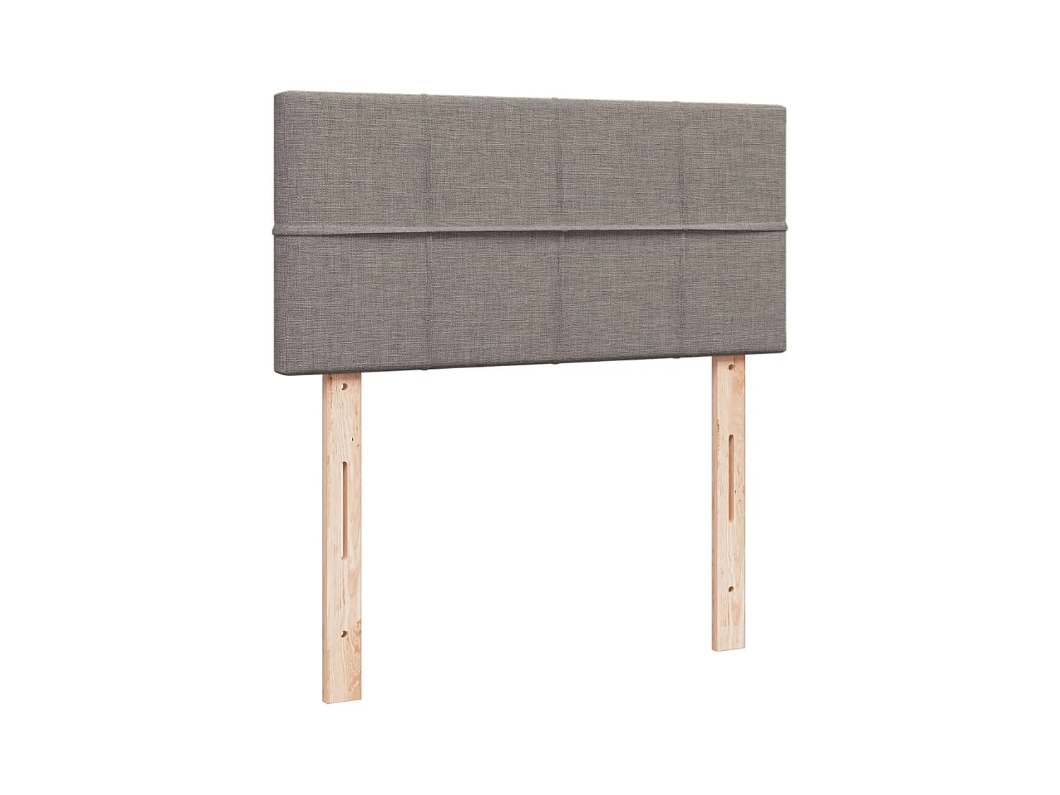 Sommier à lattes de lit avec matelas Taupe 100x200 cm Tissu