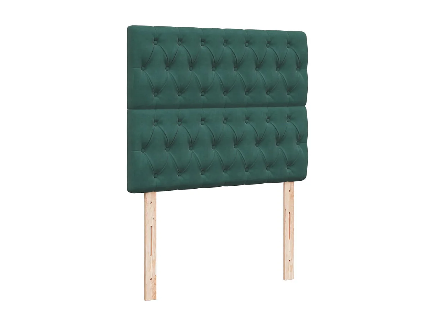 Cama boxspring com colchão 120x200 cm veludo verde-escuro