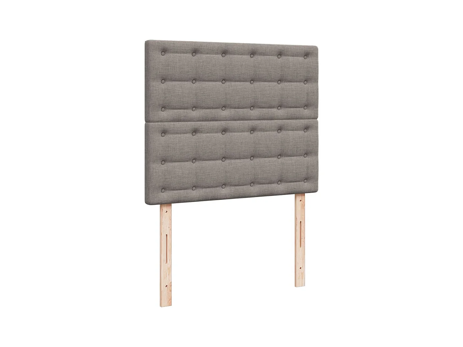 Cama boxspring c/ colchão 120x190cm tecido castanho-acinzentado
