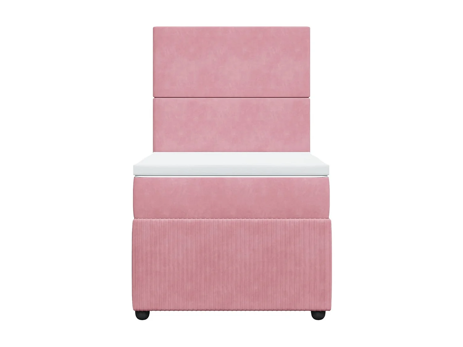 Sommier à lattes de lit et matelas Rose 80x200 cm Velours