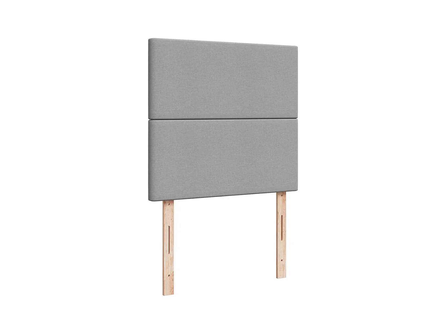 Sommier à lattes de lit avec matelas gris clair 80x200 cm tissu