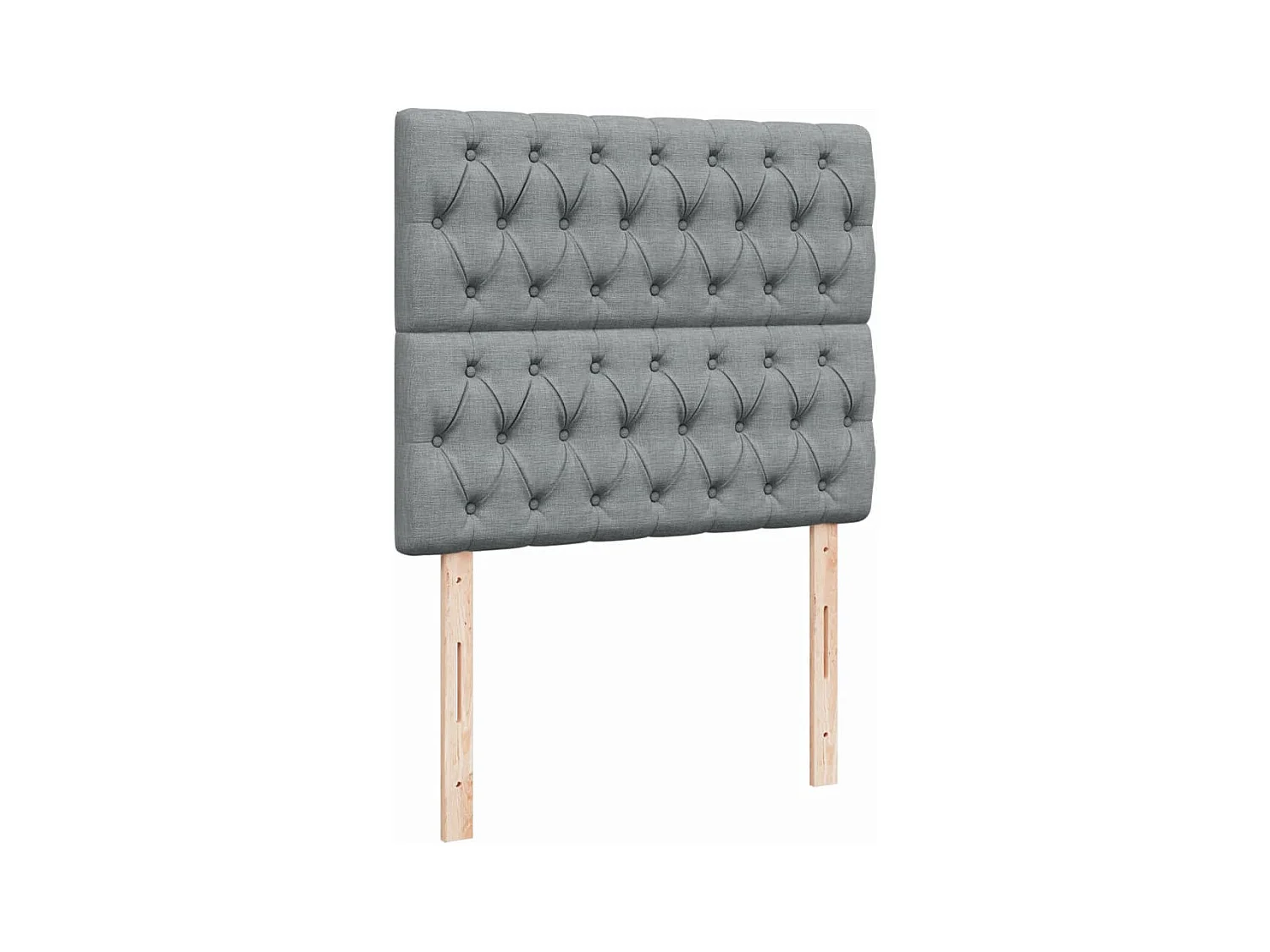 Cama boxspring com colchão 120x190 cm tecido cinzento-claro