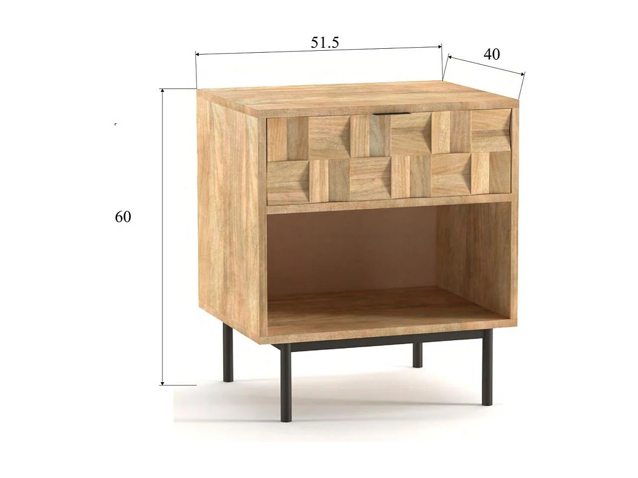 Chevet 1 tiroir Arnold