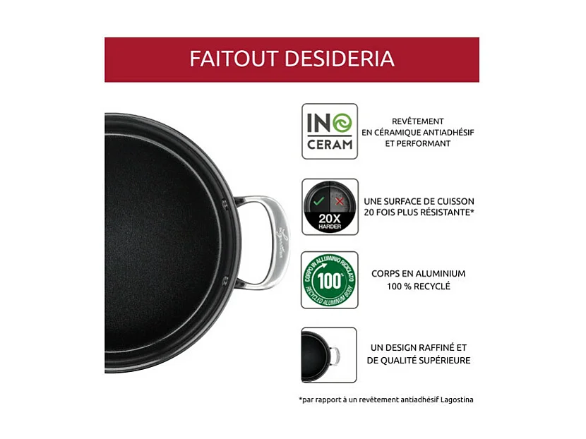 Faitout Désideria céramique 20 cm