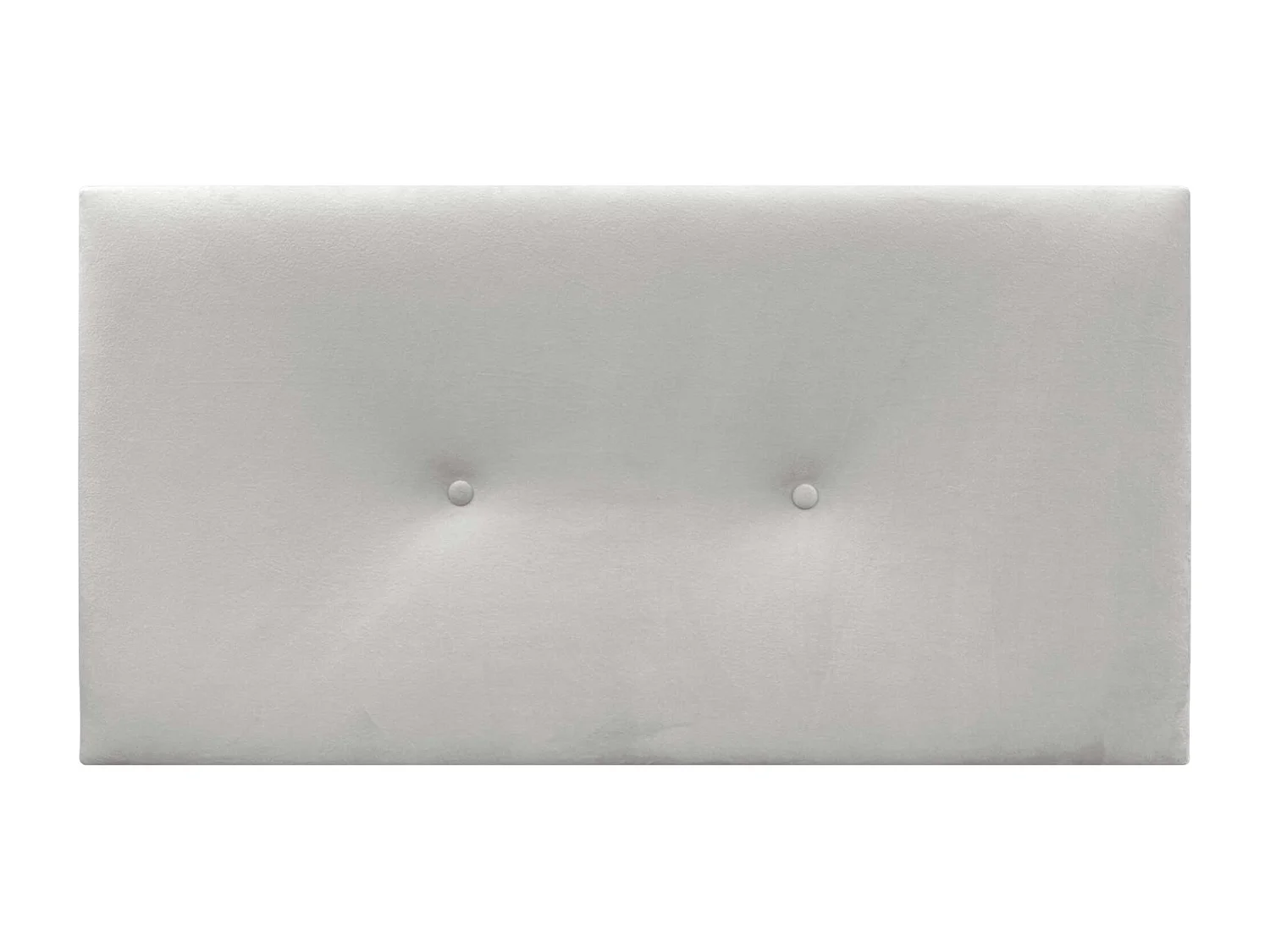 DHOME Glad fluwelen hoofdeinde met knopen 90x60 bedden 80/90 - Wit