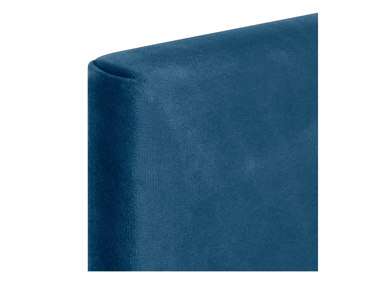 DHOME Kopfteil aus glattem Samt mit Knöpfen 95 x 115 mit Bettbeinen 80/90 – Blau