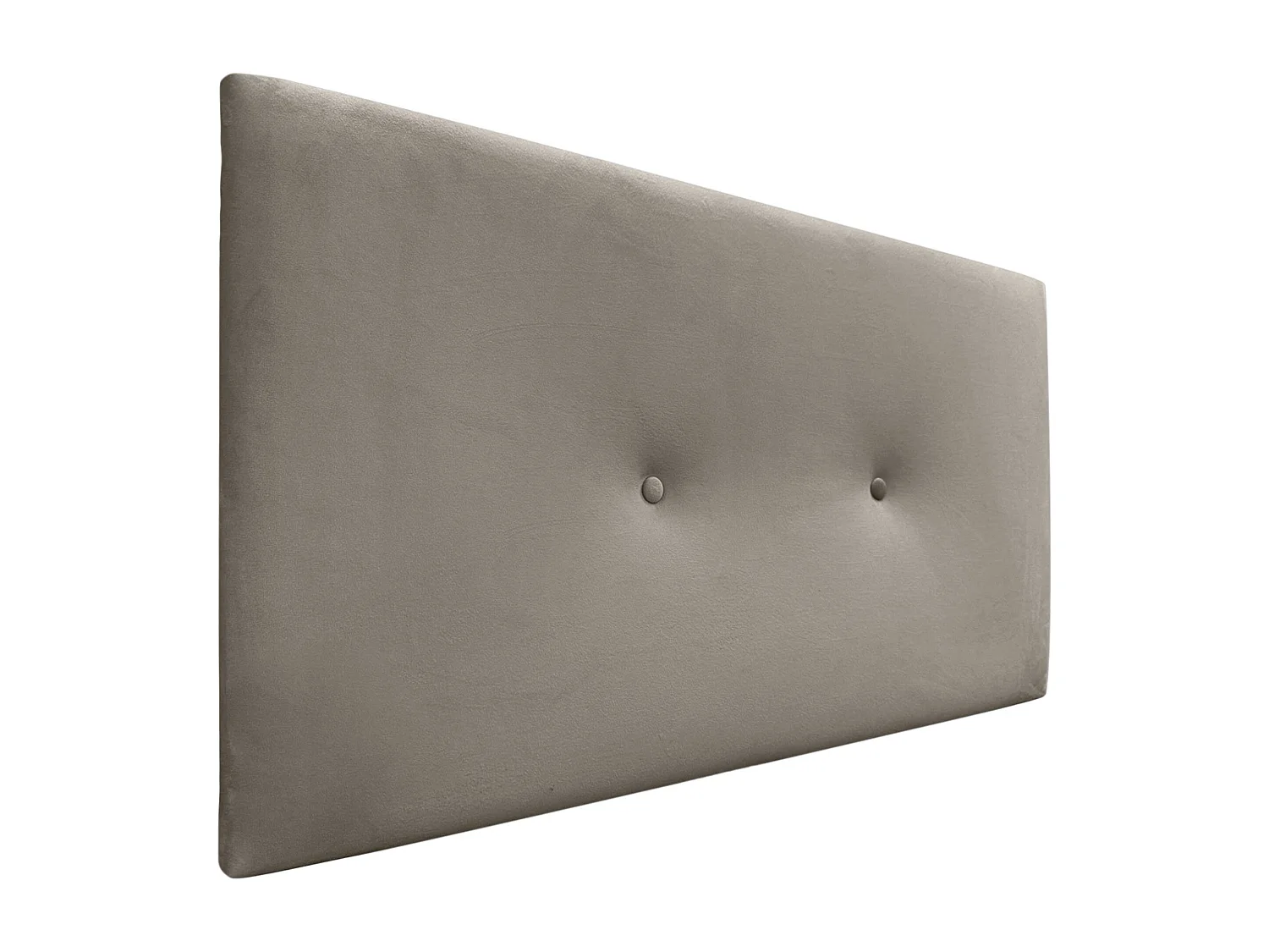 DHOME Kopfteil aus glattem Samt mit Knöpfen, 110 x 60 cm, Betten 105 – Braun