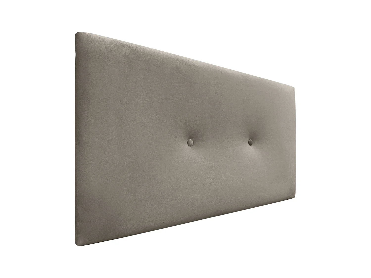 DHOME Cabecero de Terciopelo Liso con Botones 110x60 Camas 105 - Marrón