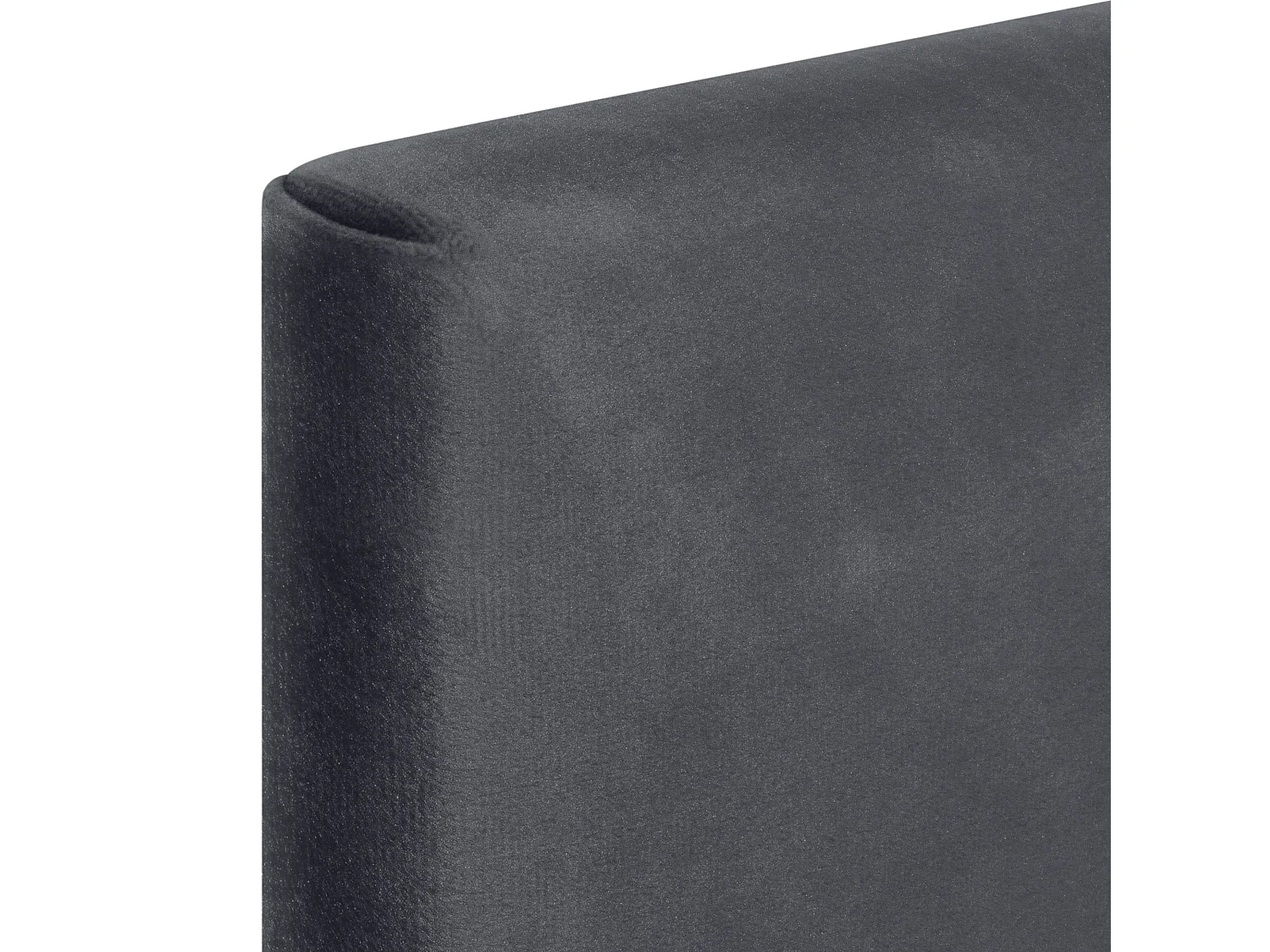 DHOME Tête de Lit Velours Lisse 150x50 Lits 150/160 - Gris Foncé