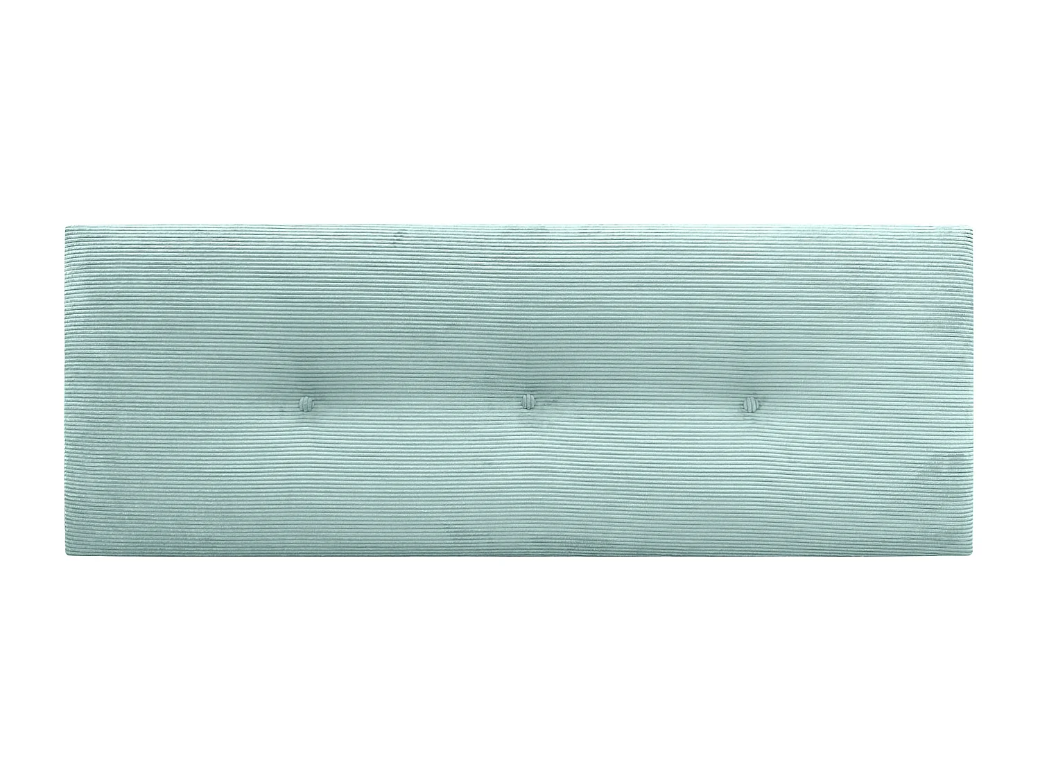 DHOME Tête de Lit Velours Côtelé Uni avec Boutons 135x50 Lits 120/135/140 - Vert Aqua