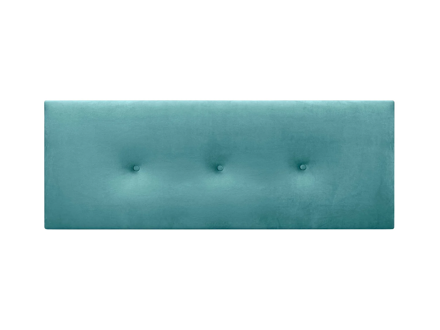 DHOME Tête de Lit Velours Lisse avec Boutons 150x50 Lits 150/160 - Turquoise