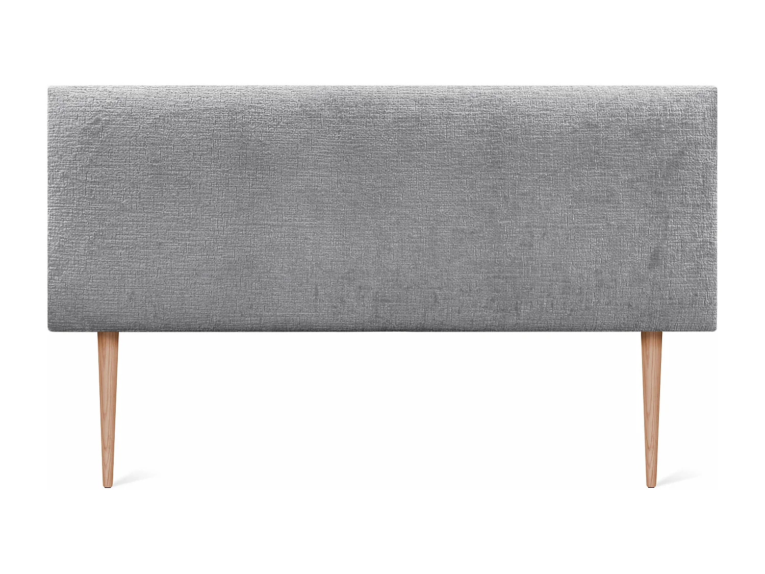 DHOME Tête de Lit Laine Naturelle 160x105cm avec Pieds de Lit 150/160 - Gris Clair