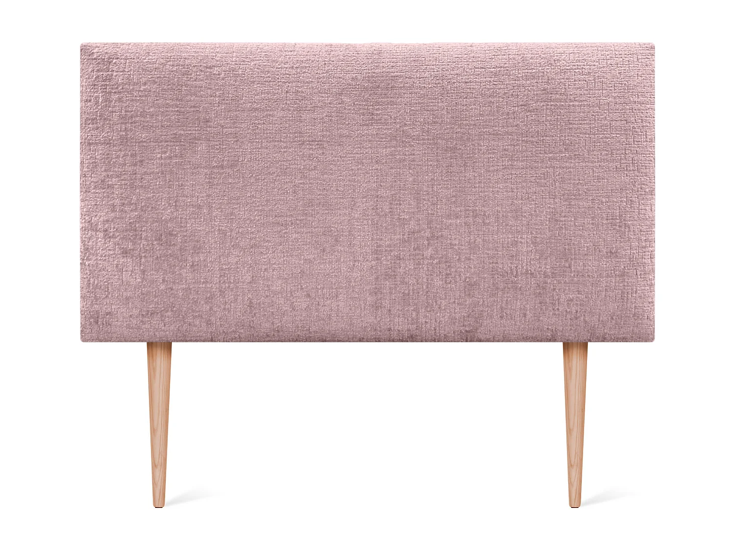 DHOME Tête de Lit laine naturelle 105x105cm avec pieds de Lit 105 - Saumon