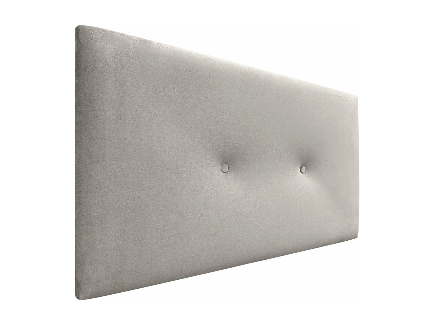 DHOME Kopfteil aus glattem Samt mit Knöpfen, 105 x 50, Betten 105 – Beige