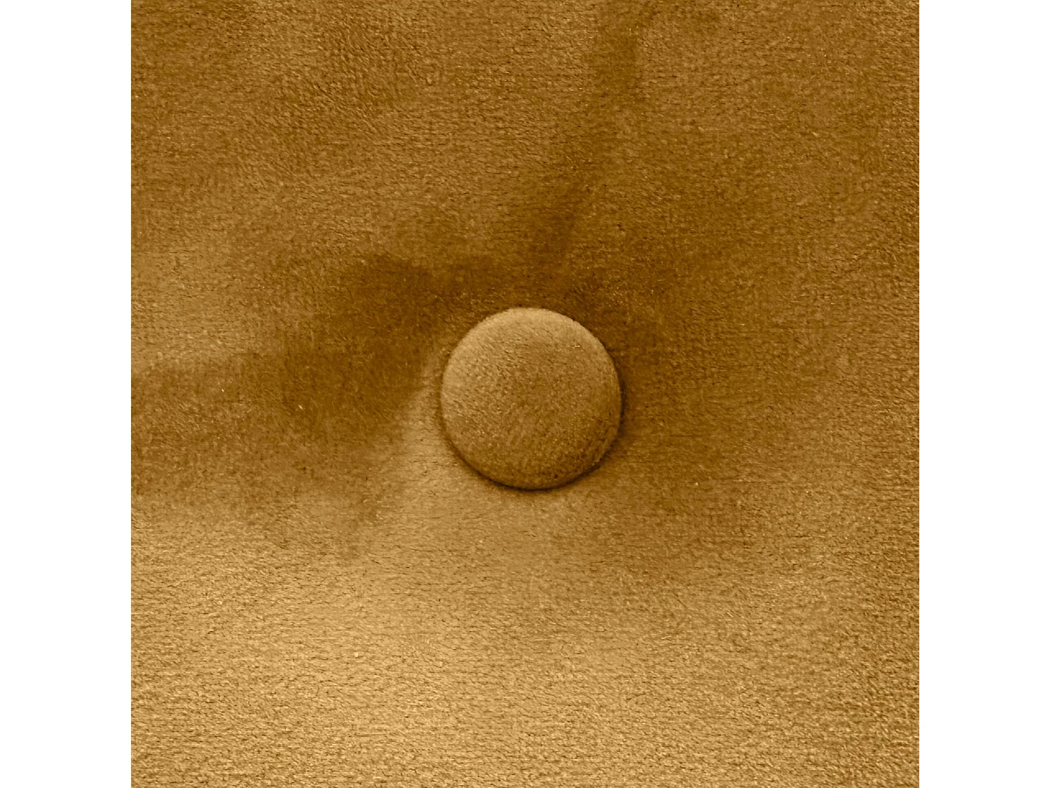 DHOME Kopfteil aus glattem Samt mit Knöpfen 90 x 115 mit Bettbeinen 80/90 – Senf