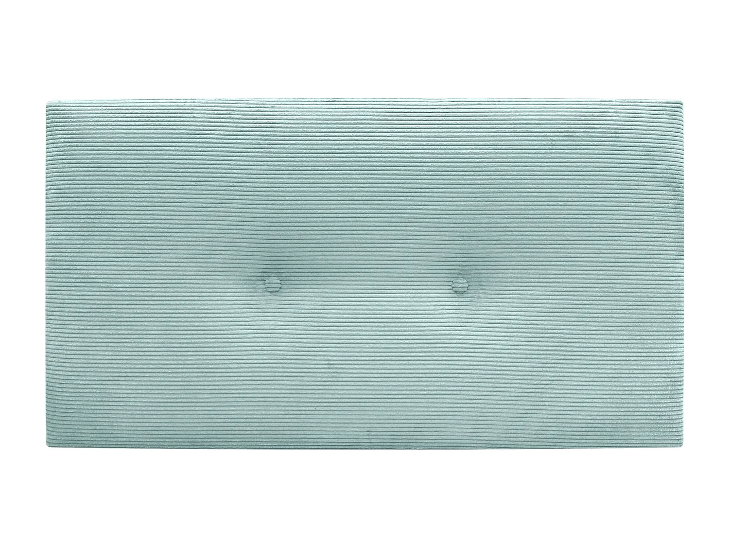 DHOME Einfarbiges Cord-Kopfteil mit Knöpfen 90x60 Betten 80/90 – Aquagrün