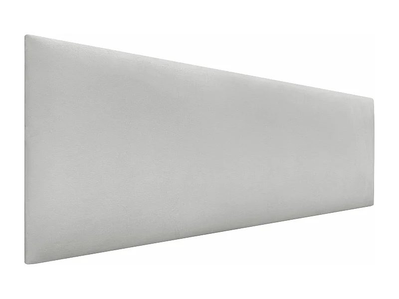 DHOME Tête de Lit Velours Lisse 145x50 Lits 120/135/140 - Blanc
