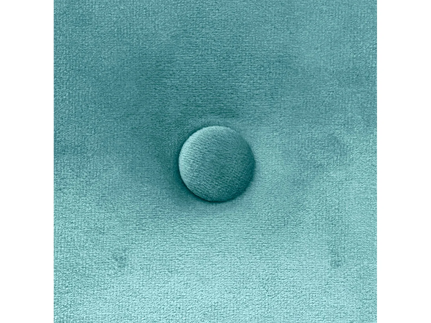 DHOME Tête de Lit Velours Lisse avec Boutons 105x115 avec Pieds de Lit 105 - Turquoise