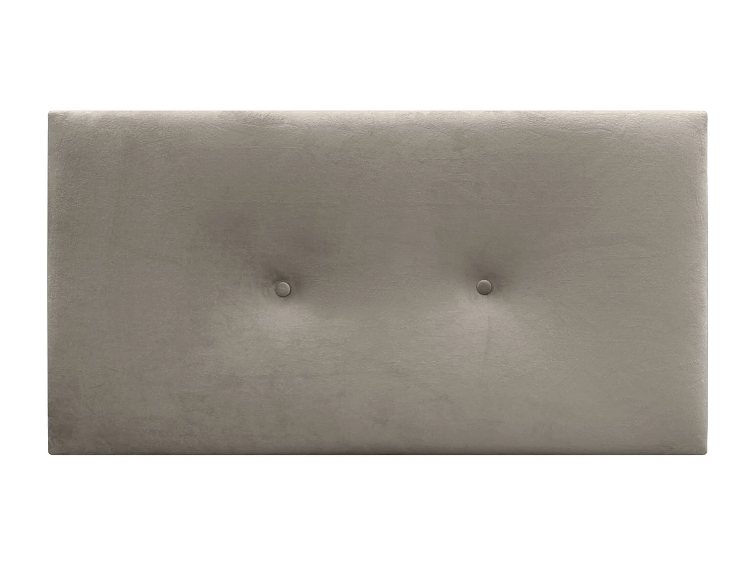 DHOME Tête de Lit Velours Lisse avec Boutons 80x60 Lits 80/90 - Marron