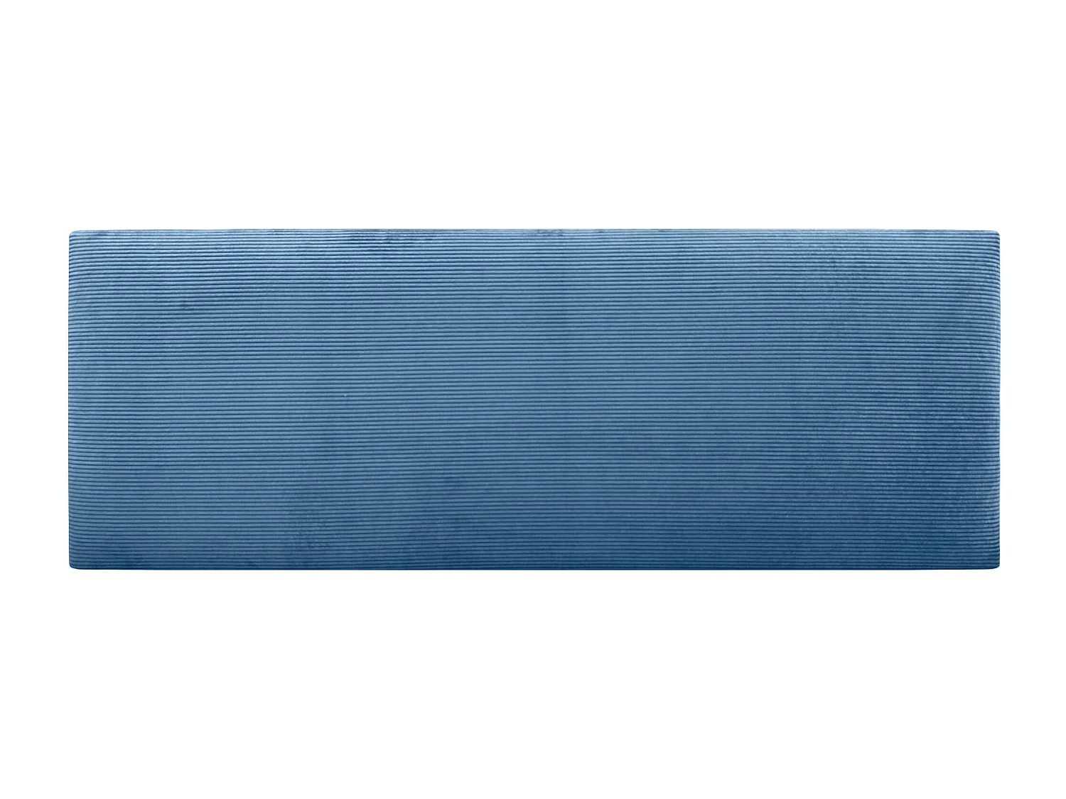 DHOME Tête de Lit Velours Côtelé Uni 150x60 Lits 150/160 - Bleu