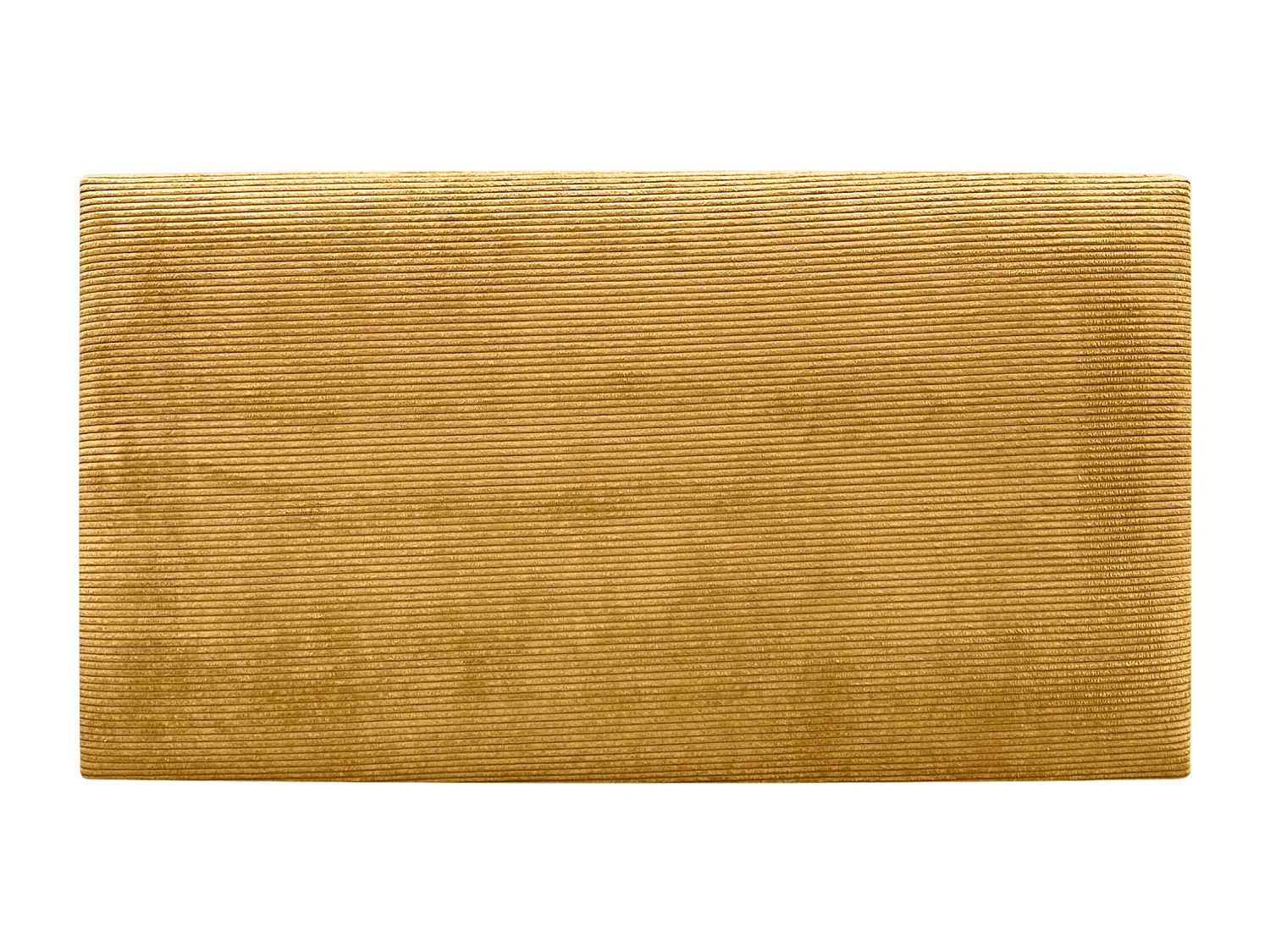 DHOME Tête de Lit Velours Côtelé Uni 110x50 Lits 105 - Moutarde