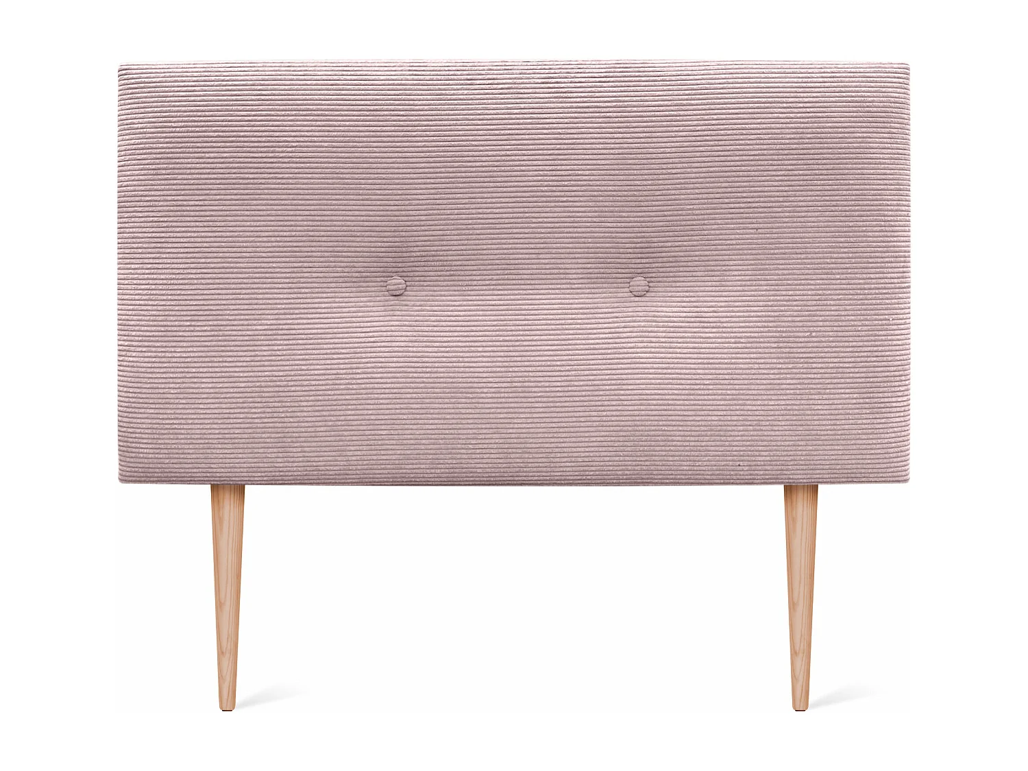 DHOME Cabeceira de veludo liso com botões 80x105 com pernas de cama 80/90 - rosa claro