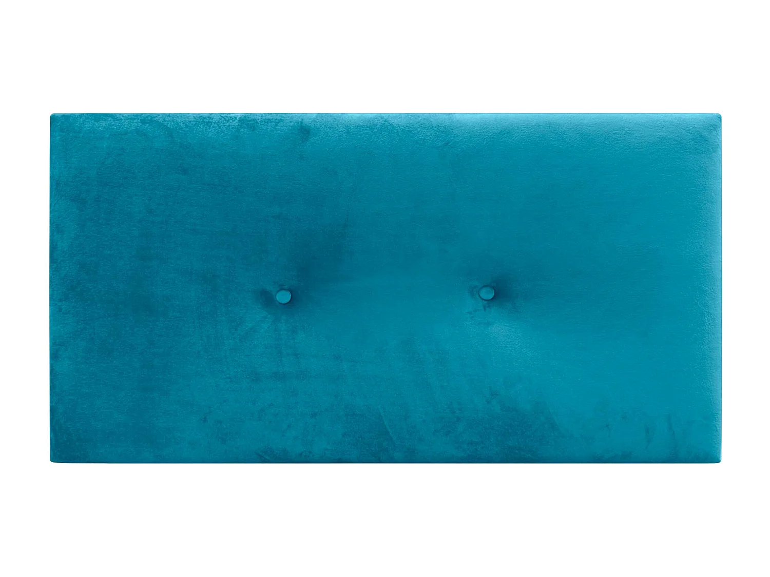 DHOME Tête de Lit Velours Lisse avec Boutons 105x60 Lits 105 - Bleu Clair