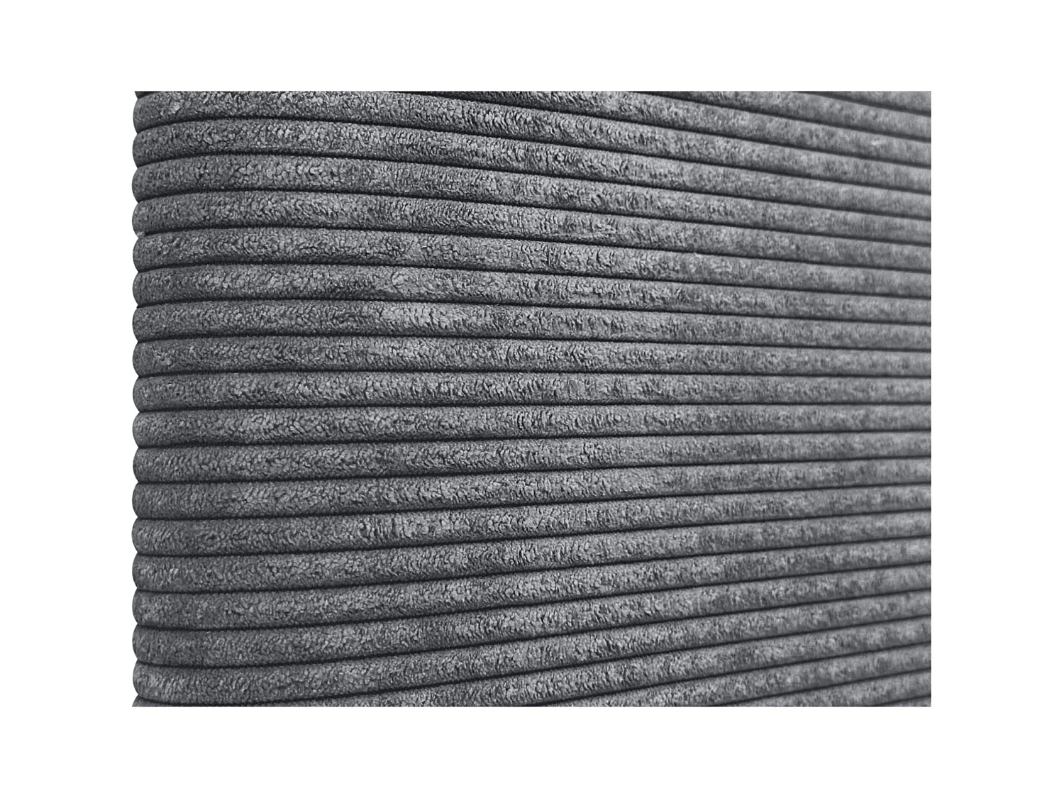 DHOME Tête de Lit Velours Côtelé Uni avec Boutons 95x60 Lits 80/90 - Gris Foncé