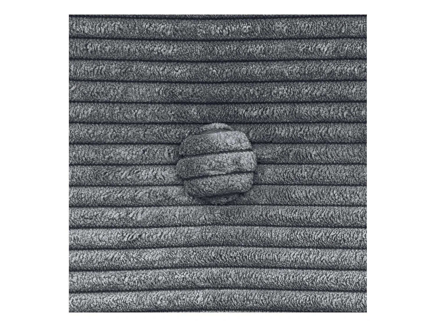 DHOME Tête de Lit Velours Côtelé Uni avec Boutons 95x60 Lits 80/90 - Gris Foncé