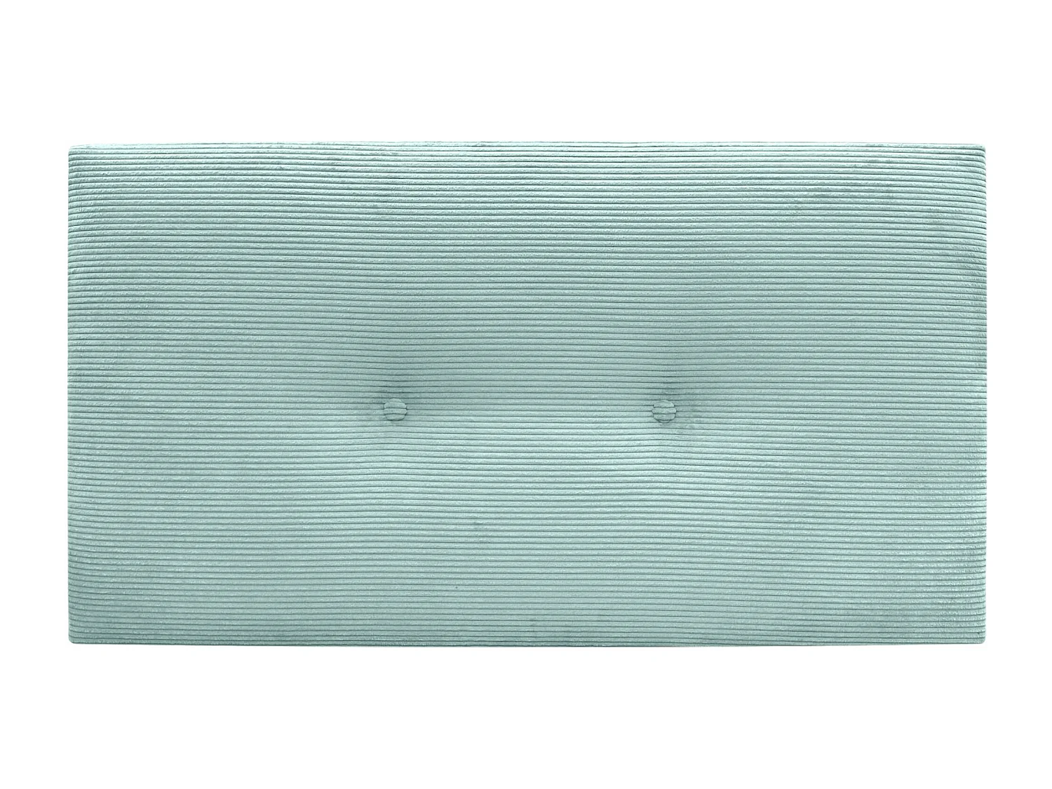 DHOME Tête de Lit Velours Côtelé Uni avec Boutons 110x50 Lits 105 - Vert Aqua