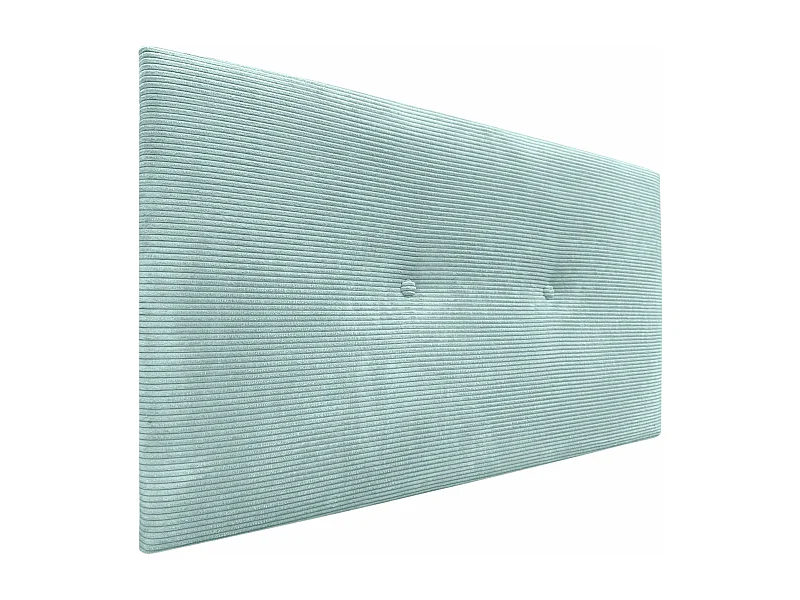 DHOME Cabecero de Pana Liso con Botones 110x50 Camas 105 - Verde Agua