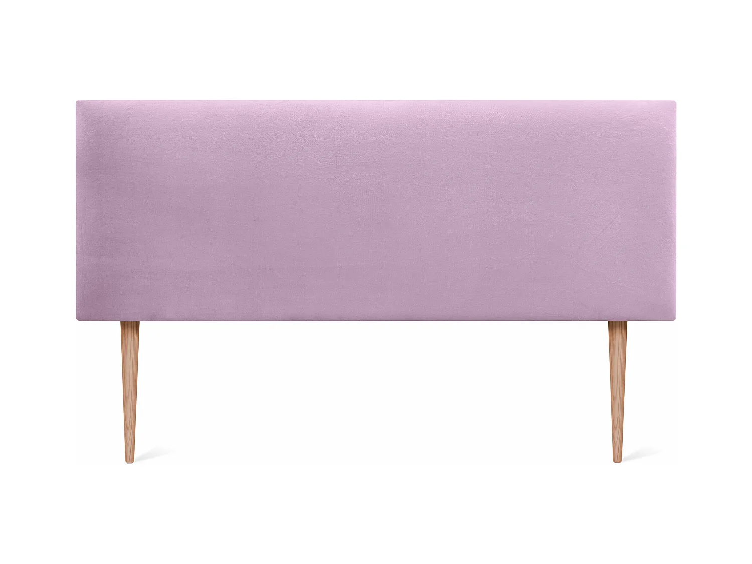 DHOME Testiera in Velluto Liscio 160x105 con Gambe Letto 150/160 - Rosa