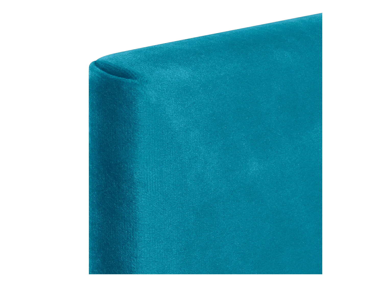 DHOME Kopfteil aus glattem Samt mit Knöpfen 135 x 105 mit Bettbeinen 120/135/140 – Hellblau