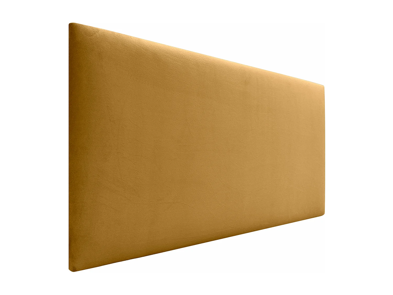 DHOME Tête de Lit Velours Lisse 90x60 Lits 80/90 - Moutarde