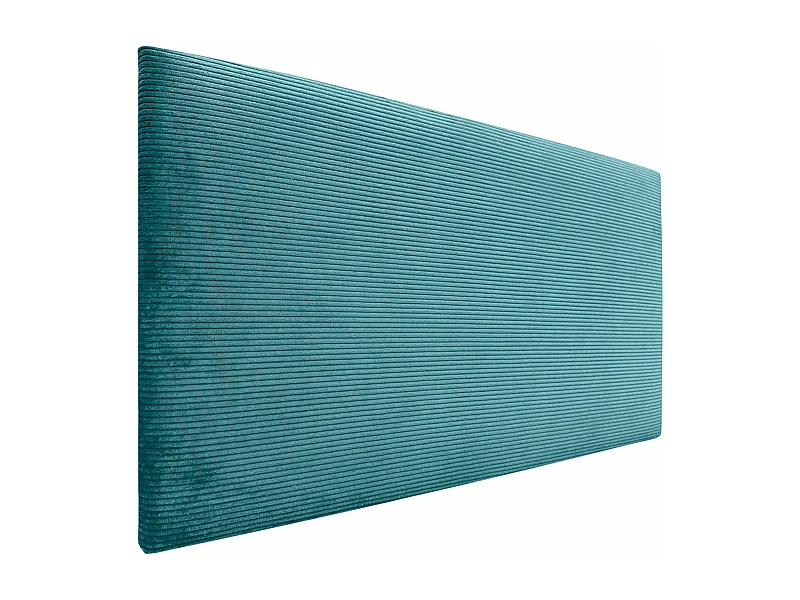 DHOME Tête de Lit Velours Côtelé Uni 90x60 Lits 80/90 - Turquoise