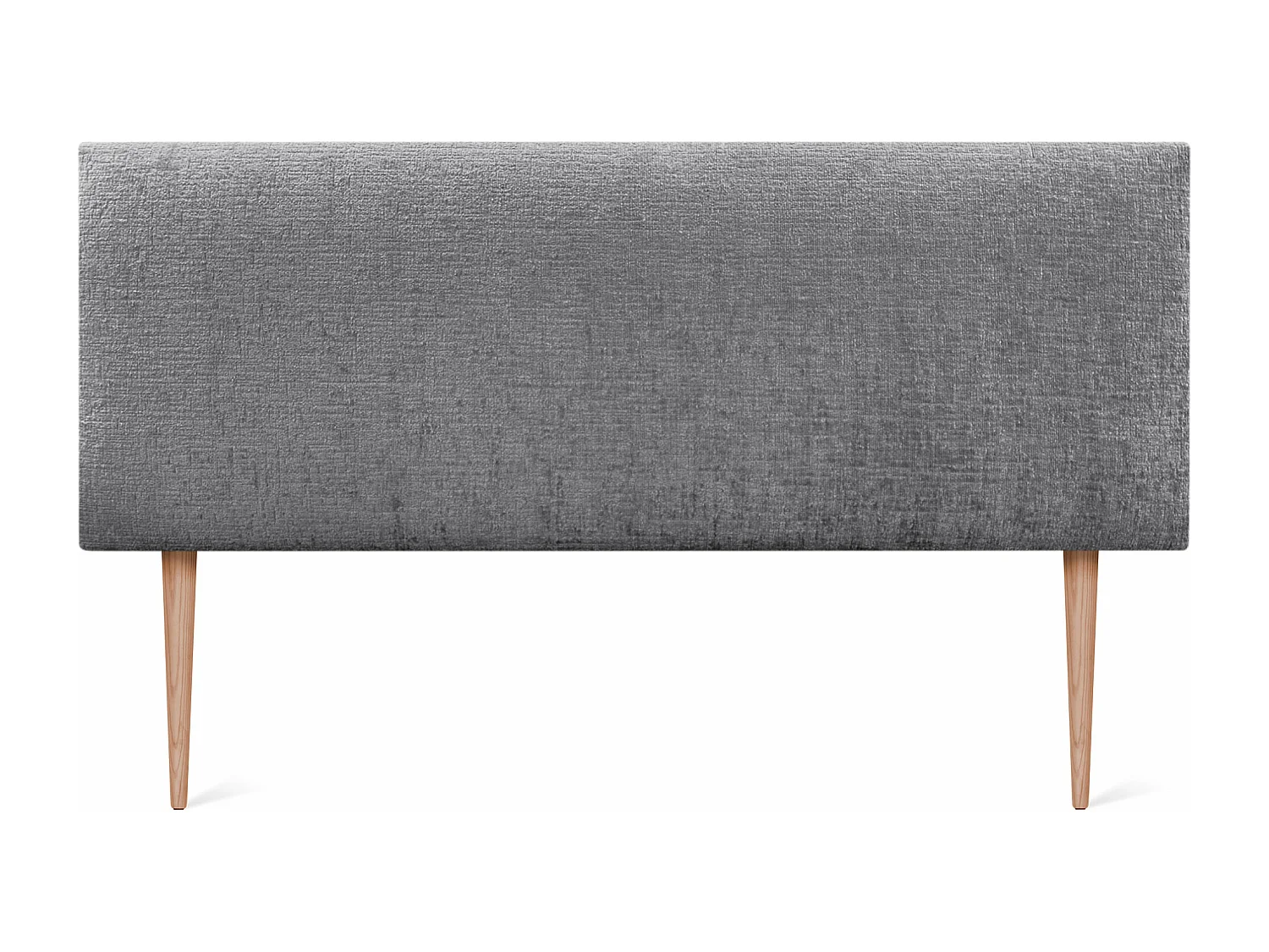 DHOME Tête de Lit Laine Naturelle 160x105cm avec Pieds de Lit 150/160 - Gris