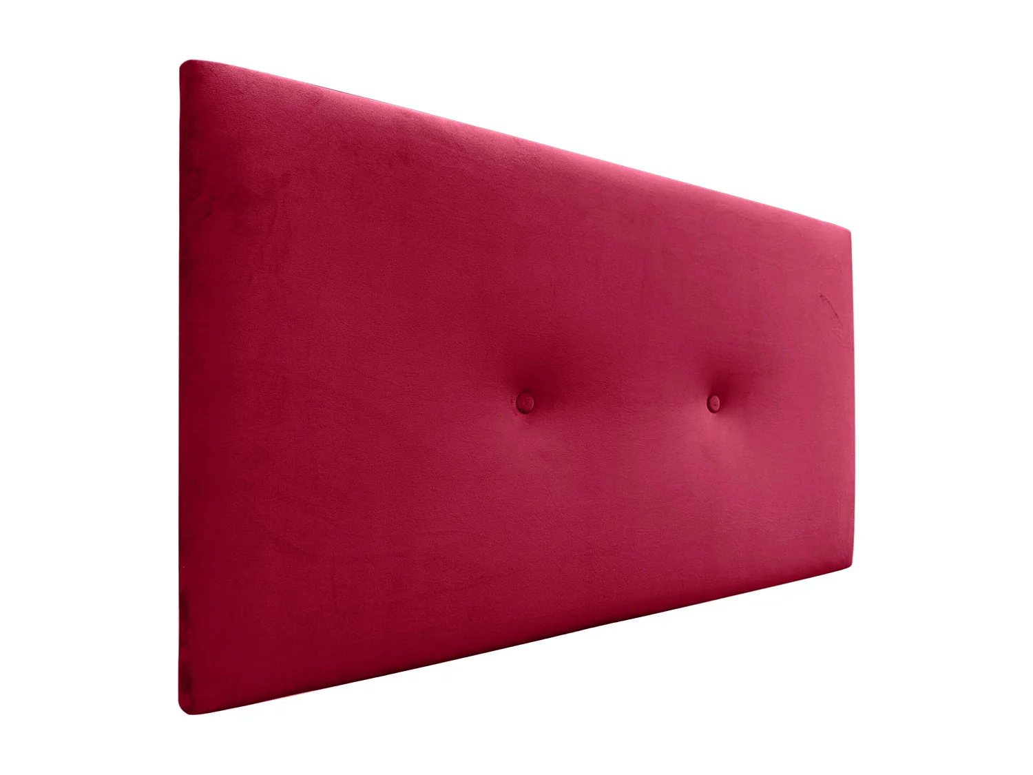 DHOME Glad fluwelen hoofdeinde met knopen 90x60 bedden 80/90 - Rood