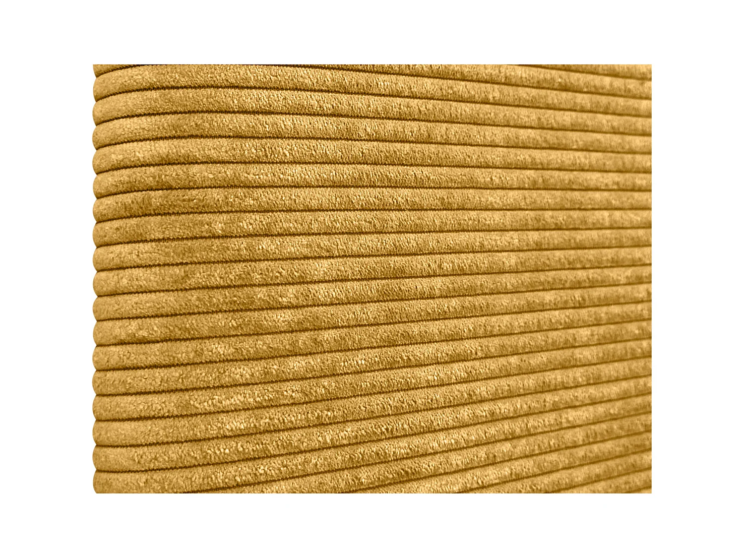 DHOME Tête de Lit Velours Côtelé Uni avec Boutons 110x60 Lits 105 - Moutarde