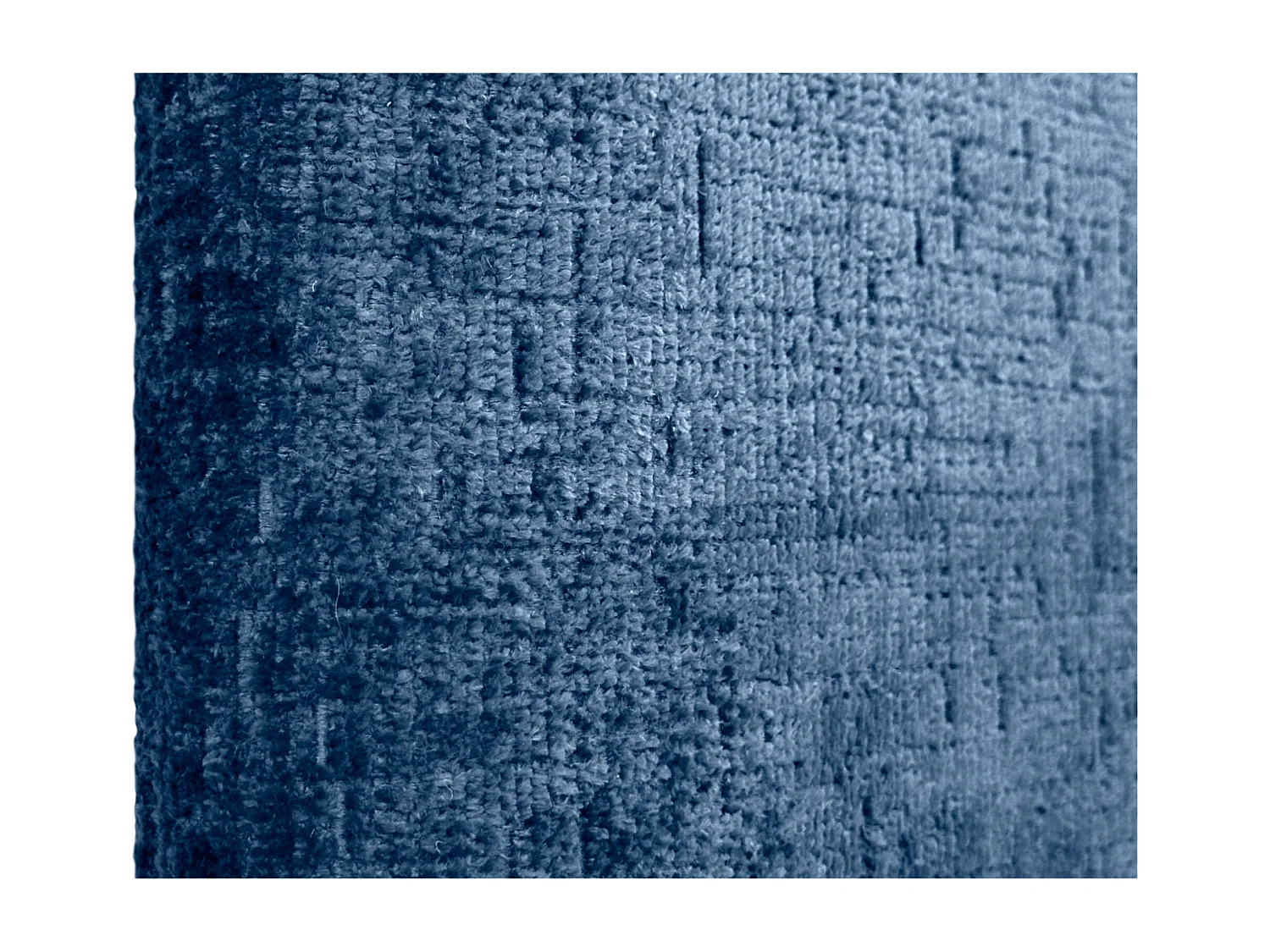 DHOME Tête de Lit Laine Naturelle 135x105cm avec Pieds de Lit 120/135 - Bleu