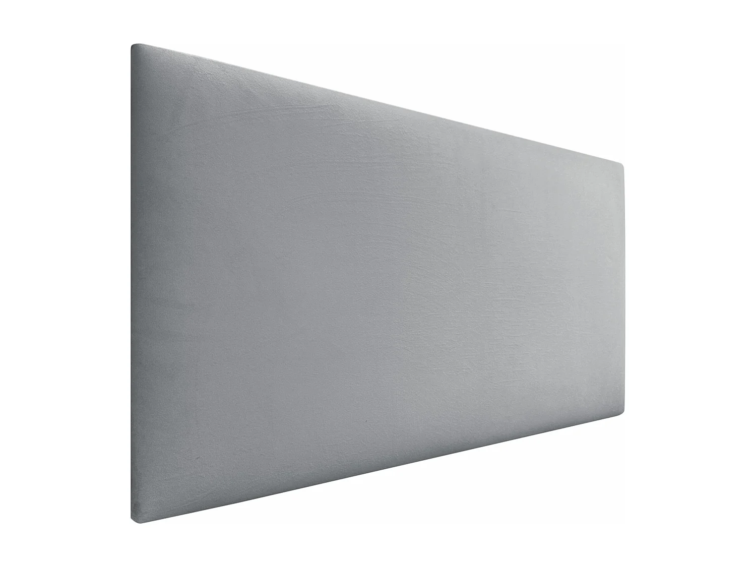DHOME Tête de Lit Velours Lisse 110x50 Lits 105 - Gris Clair