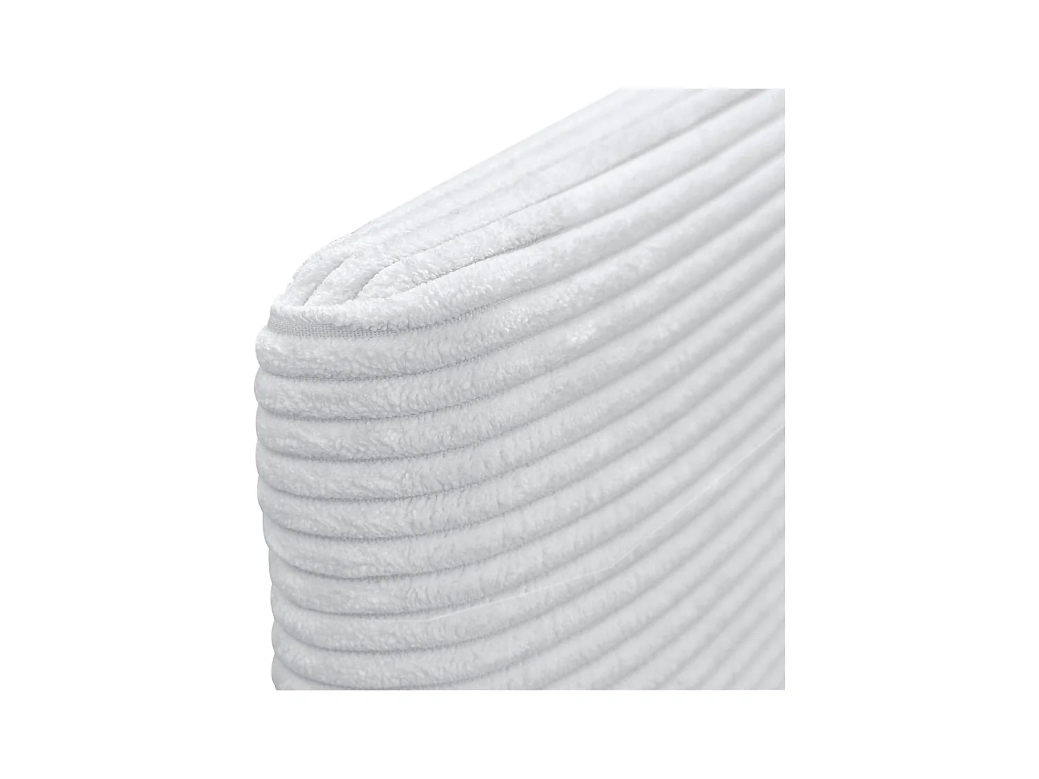 DHOME Plain Cord-Kopfteil 80x50 Betten 80/90 – Weiß