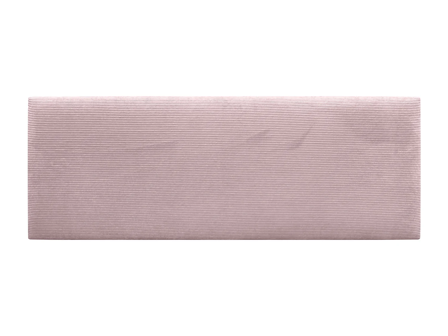DHOME Tête de Lit Velours Côtelé Uni 145x50 Lits 120/135/140 - Rose Pâle