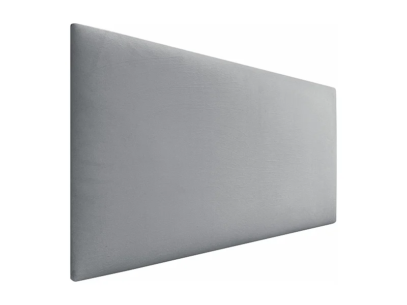 DHOME Tête de Lit Velours Lisse 110x60 Lits 105 - Gris Clair