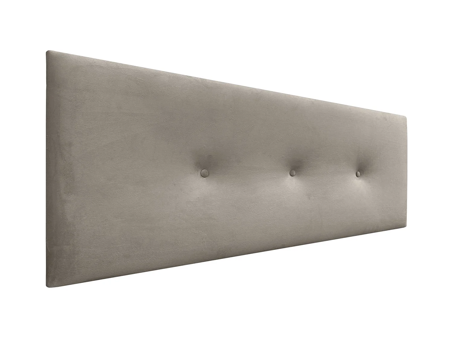 DHOME Tête de Lit Velours Lisse avec Boutons 150x50 Lits 150/160 - Marron