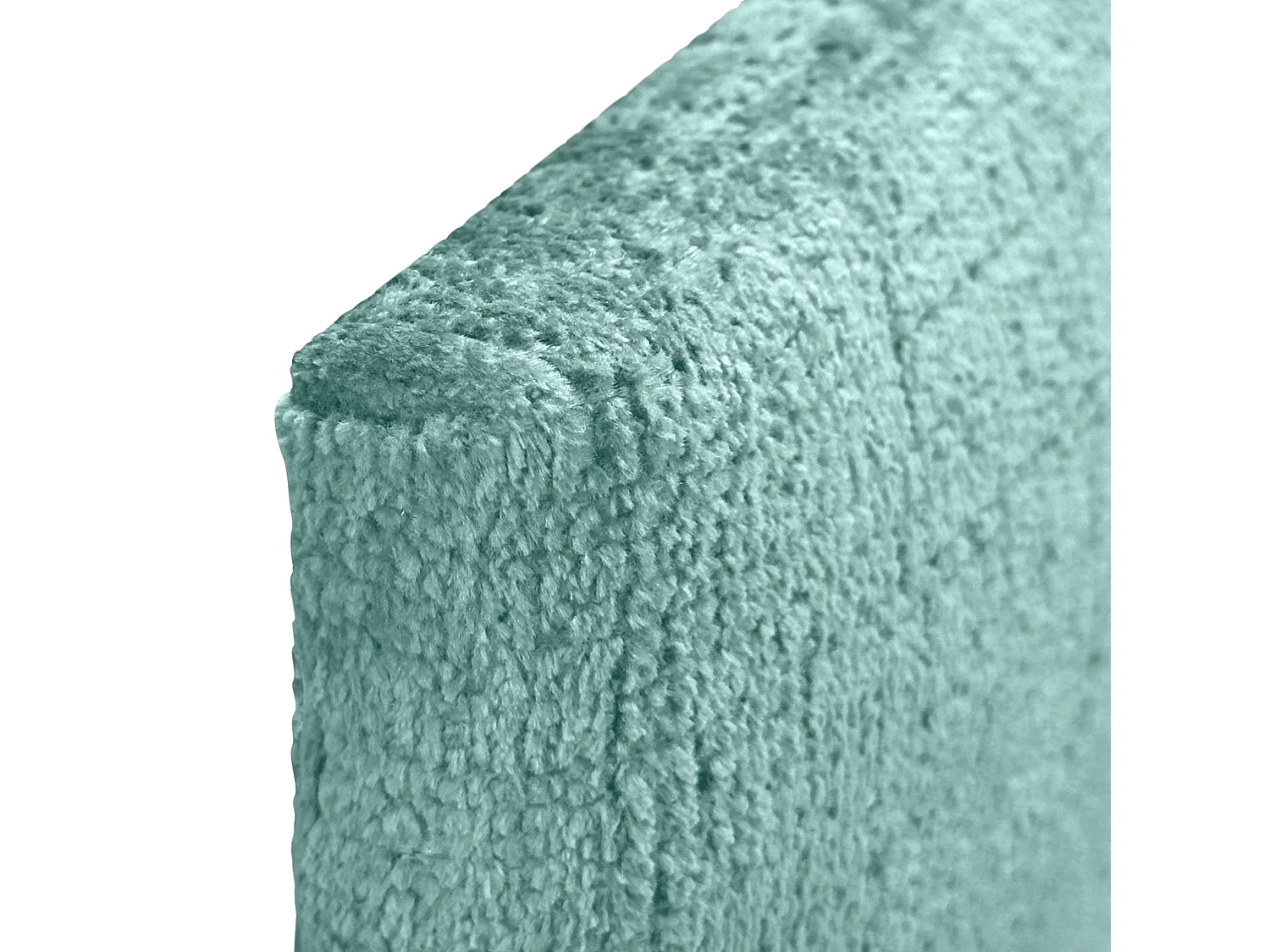 DHOME Kopfteil aus Naturwolle, 110 x 50 cm, für 105/110 Betten – Aquagrün