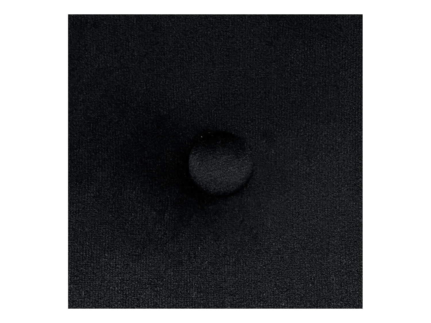 DHOME Kopfteil aus glattem Samt mit Knöpfen, 90 x 50 cm, Betten 80/90 – Schwarz