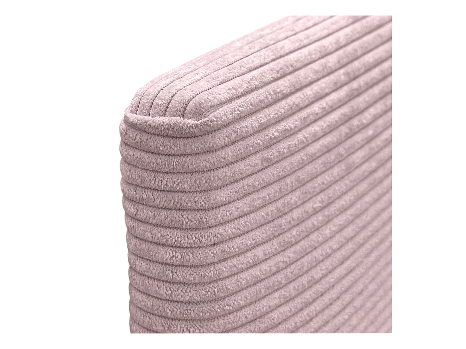 DHOME Tête de Lit Velours Côtelé Uni 80x50 Lits 80/90 - Rose Pâle